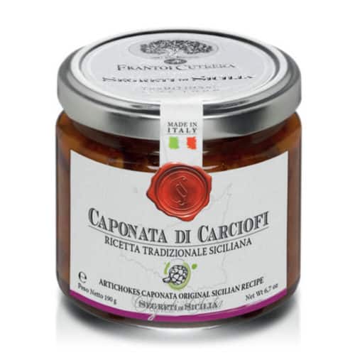 Caponata din anghinare- rețetă originală siciliană, Frantoi Cutrera